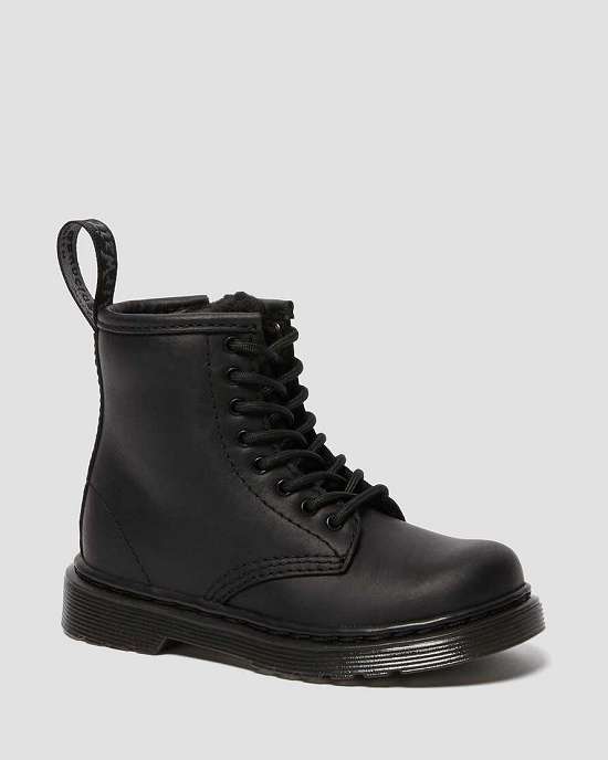 Botas Dr. Martens 1460 Serena Faux Fur Lined Niña Negros MX-64359